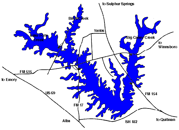 Lake Fork Map